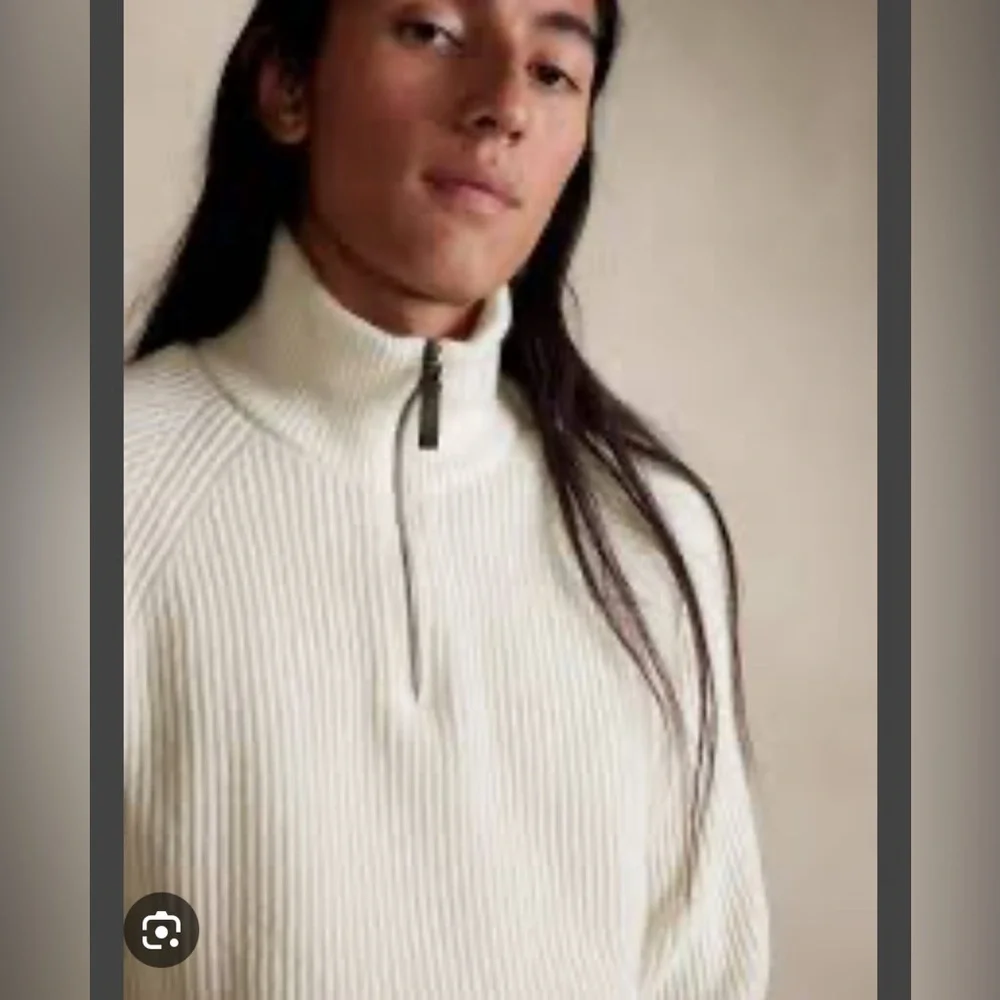 Banana Republic Wool-Blend Vito Half-Zip Sweater XL